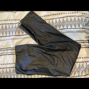 Faux leather leggings